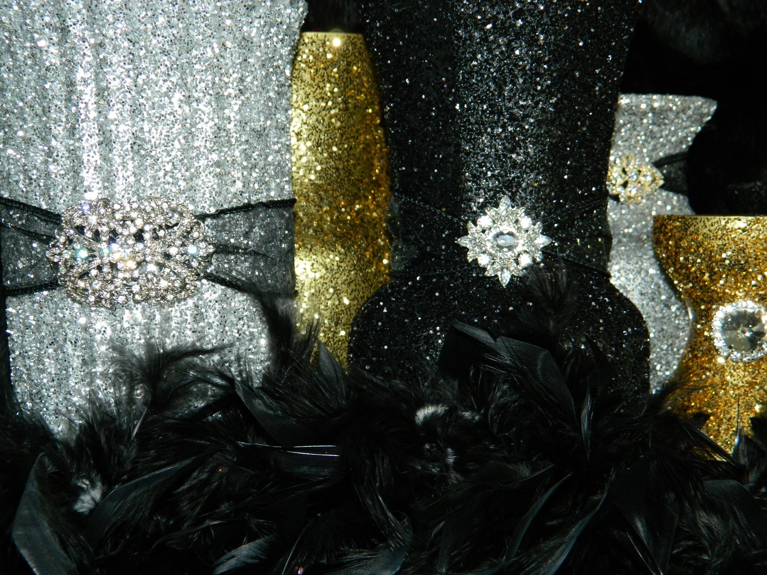 Wedding Centerpiece, Wedding Decorations, Silver, Black, New Years Eve Party, Engagement, Bridal Shower, Birthday, Gold, Glitter, Bling