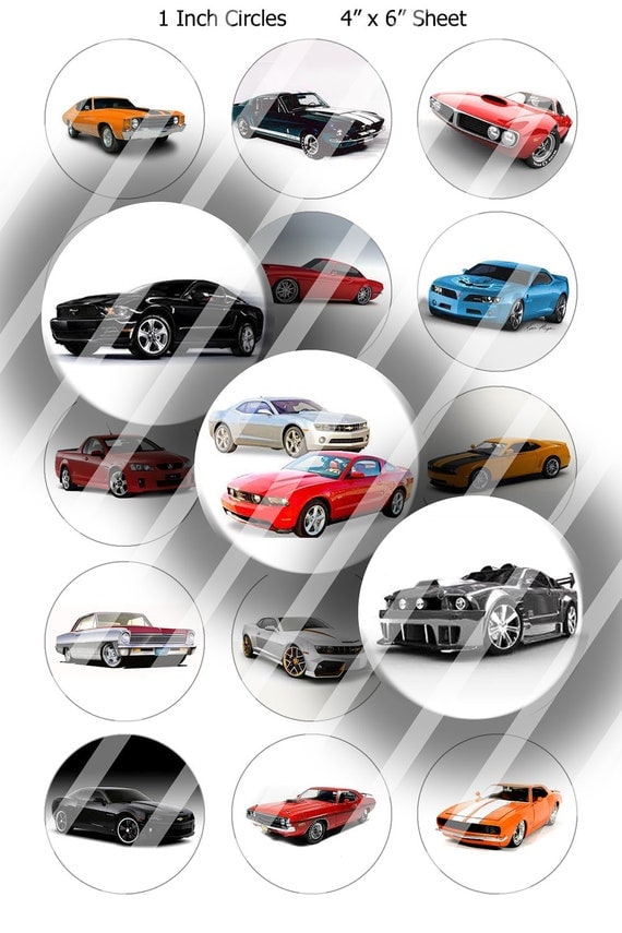 muscle car collage