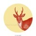 Small Deer Cervulus muntjac  Print from Antique Illustration  Home Decor
