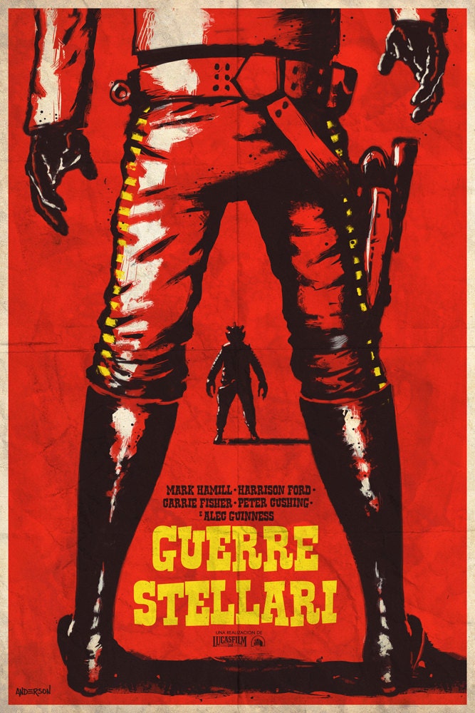 Star Wars Spaghetti Western Trilogy- 3 Posters (11"x17")