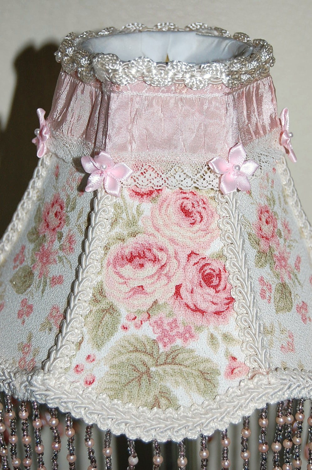 Shabby Chic Lampshade with Roses