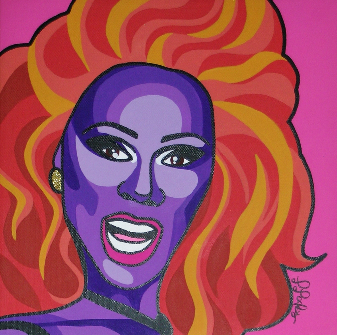 Shante, you Stay - RuPaul - Original RuPaul's Drag Race Pop Art Painting