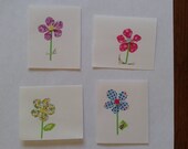 washi tape card stationery set for Graduation, Birthday, Thank You Note: spring floral paper goods washi tape cards gift tag set