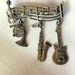 Vintage Musical Instrument Brooch by JJ