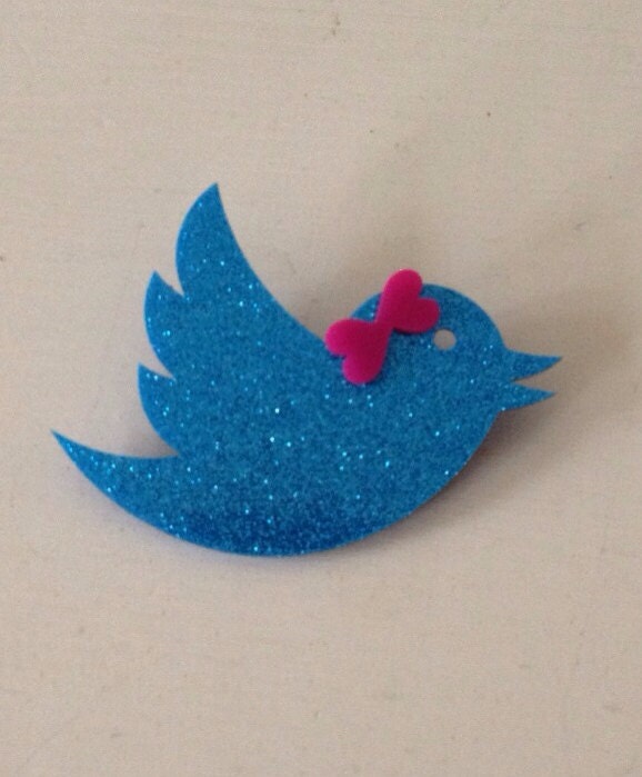 Shimmer Bird (girl) Brooch