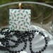 Festive Holly, Christmas, Holiday Wood Tile Necklace