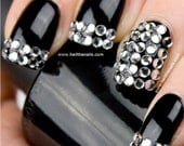 Crystal Studs Nail Art - This seasons must have nails.