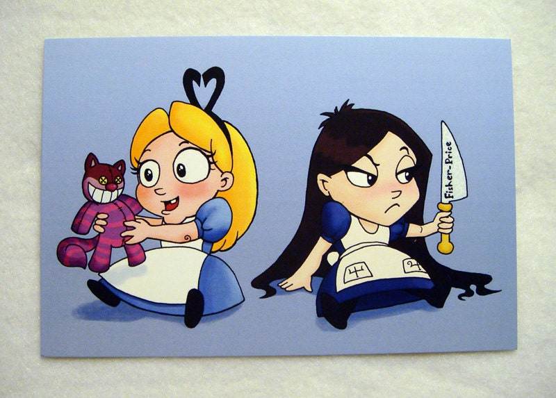 Alice vs. ALICE 4x6 Print - Baby's First Toy