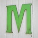 Shabby chic Letter M Large Wooden Wall Hanging Kids Room Nursery Wall Decor Initial Name