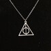 necklace---Harry Potter Deathly Hallows Silver pendant necklace alloy chain & necklace