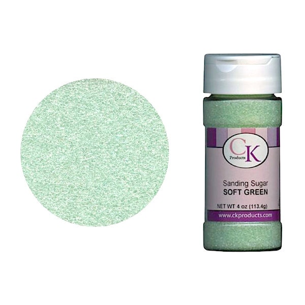 Soft Green Sanding Sugar - Edible Cake Decoration - Baking Candy Making Supplies Il_170x135