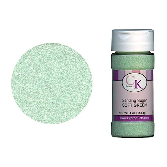 Soft Green Sanding Sugar - Edible Cake Decoration - Baking Candy Making Supplies Il_570xn