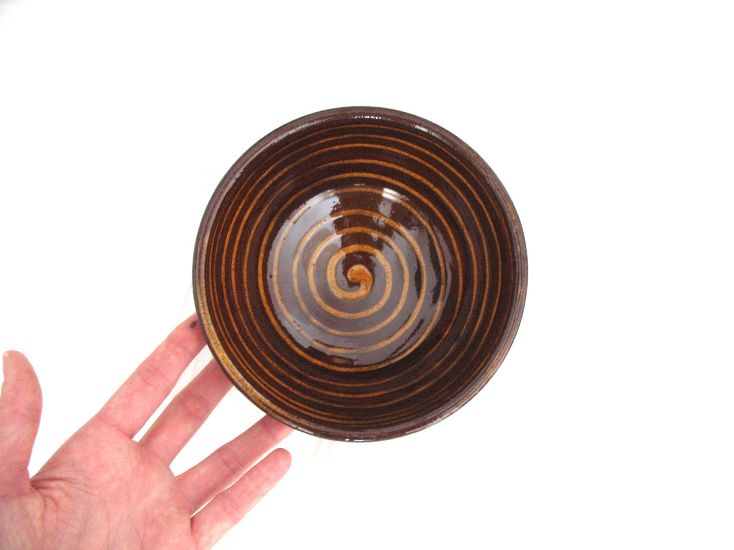 snack bowl - ceramic bowl - glazed pottery - wheel thrown bowl - rustic decoration - ready to ship - BiscuitCuit