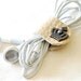 Customized Leather Earpiece Organizer - Crown