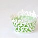 Laser Cut Lace Cupcake Wrappers - Leaves x 20