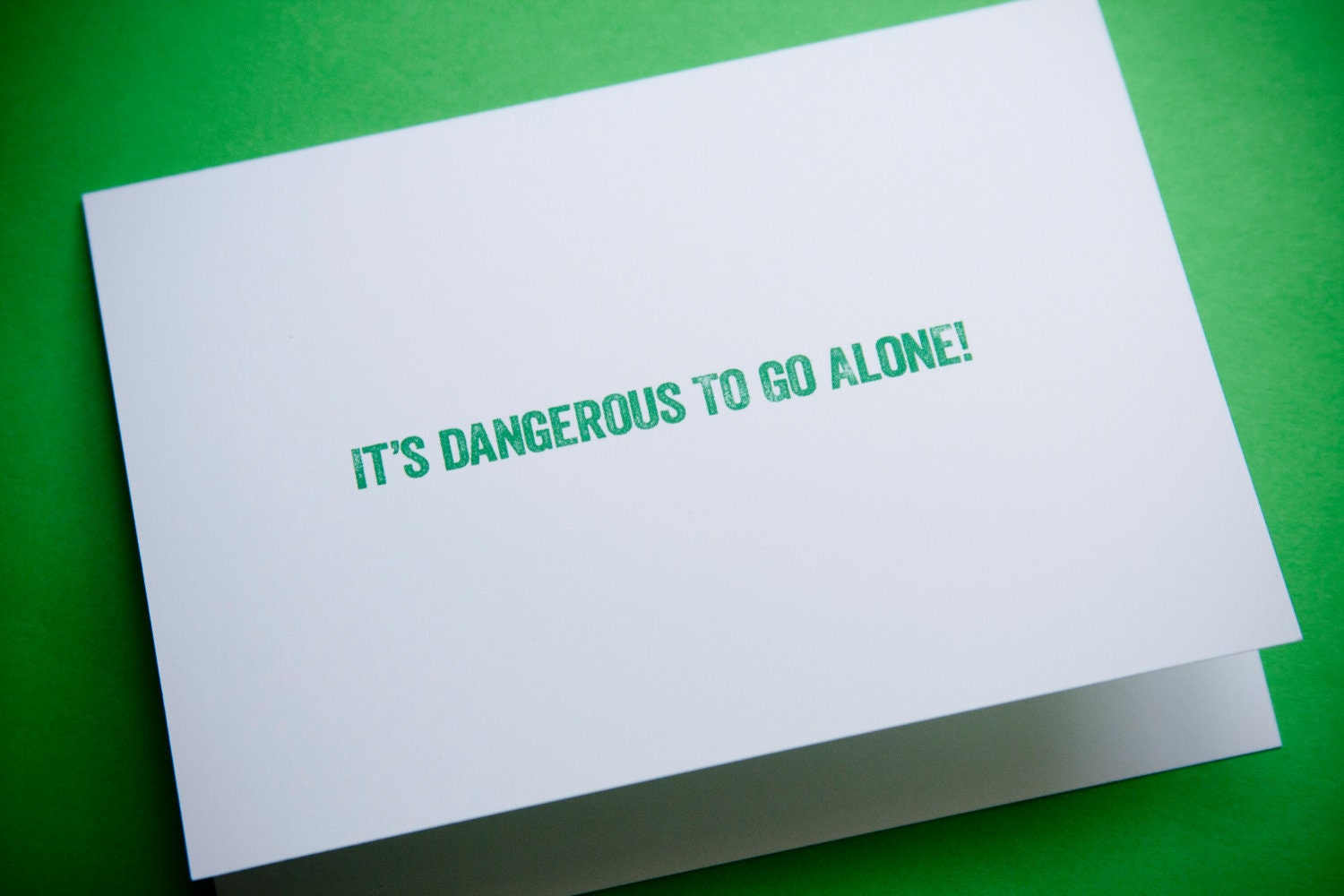 It's Dangerous To Go Alone - I Like You Card