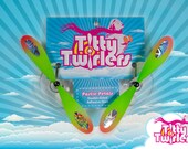 Titty Twirlers - Propeller Pasties - Kiss Me Kiwi/Tempting Tangerine
