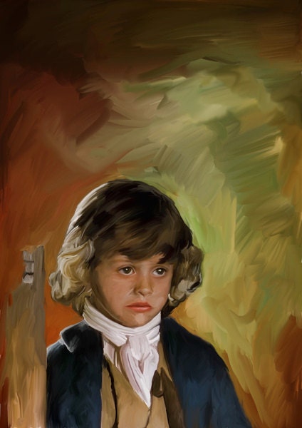 Print Frank Churchil from series EMMA print 50x70cm 20x27"  digital art painting drawing