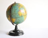 Vintage Illuminated World Globe - thelittlebiker