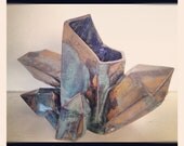StarShine Crystal Cluster Ceramic Planter