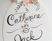 Custom Wedding Sign Bride and Groom Names