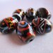6PC 10X13 fashion Glass Ethnic Bead black