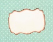 25 Die Cut Distressed Wedding Favor Tags Rustic Blank Craft Tags in Cream, White, Gray, Coral, Green, Yellow, or Blue for DIY Brides