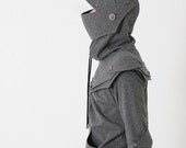 Arthur Armored Knight  Medieval Armor Pullover Hoodie(100% Handmade Wool) Made To Order
