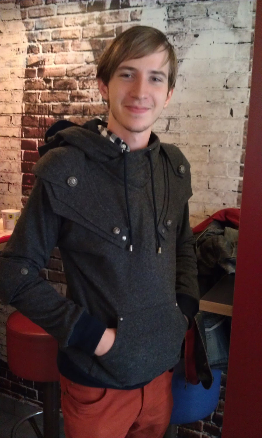 Patrick Armored Knight Hoodie(100% Handmade Wool) Made To Order