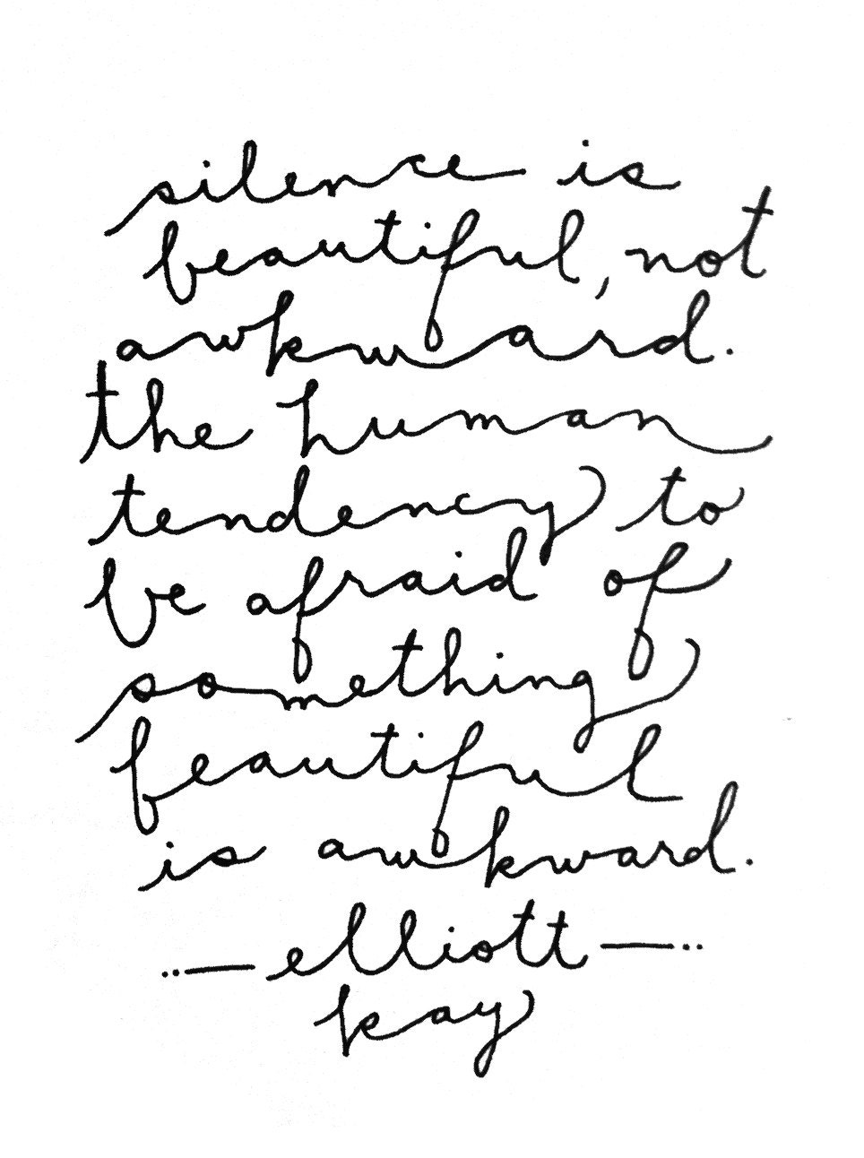 Silence is Beautiful Print - Hand-Illustrated