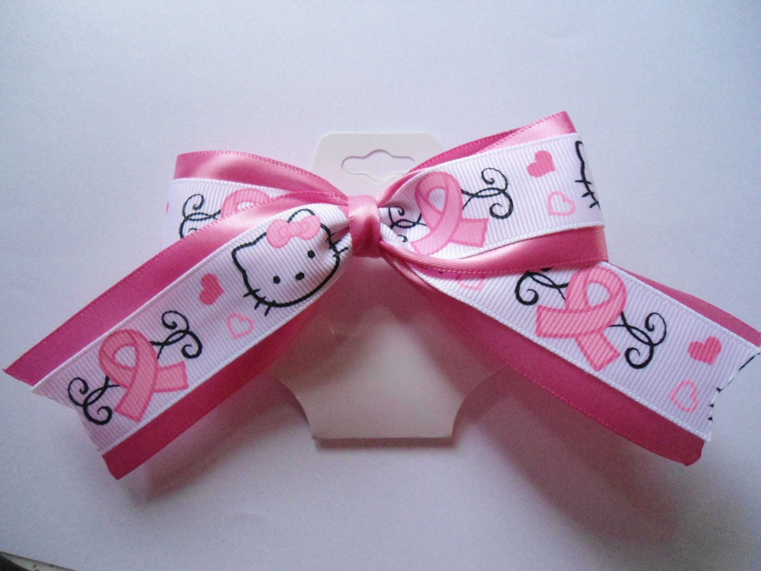 Cheap Breast Cancer Awareness Cheerleading Bows