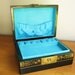 Vintage Asian Mother of Pearl Jewelry Box, Mid Century Abalone Jewelry Box