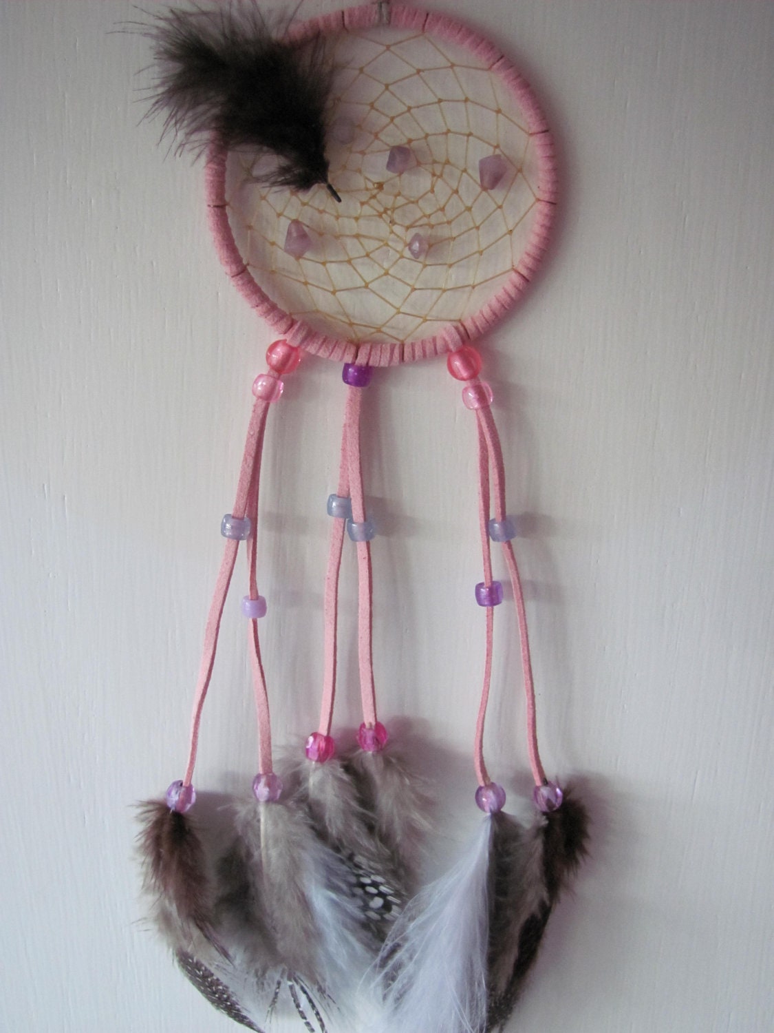 Native American Dream Catcher - "Dream in Pink"