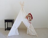 Muslin Kids Tent with Door Ties Teepee, NO POLES
