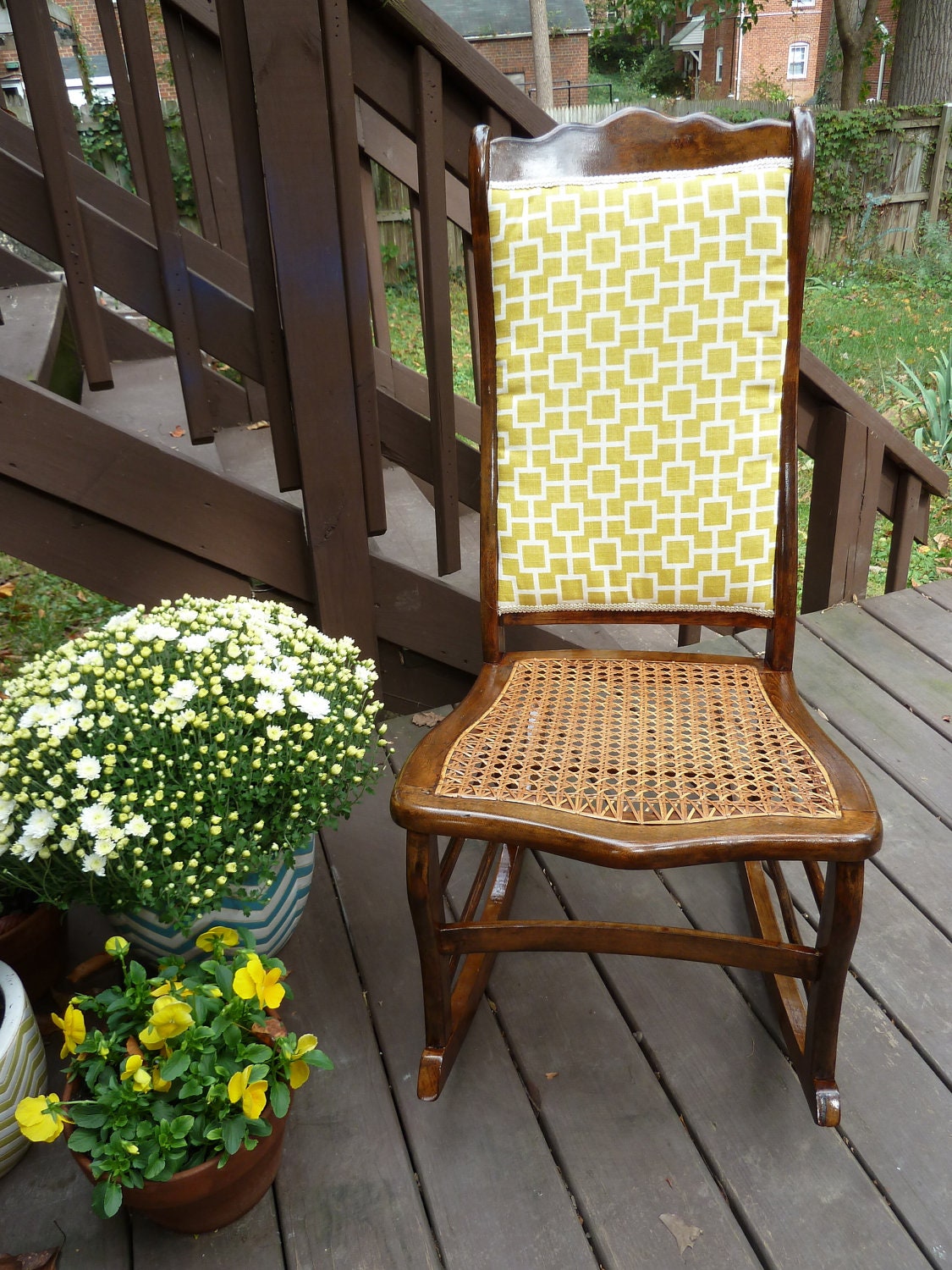 Antique Upcycled Wooden Rocking Chair