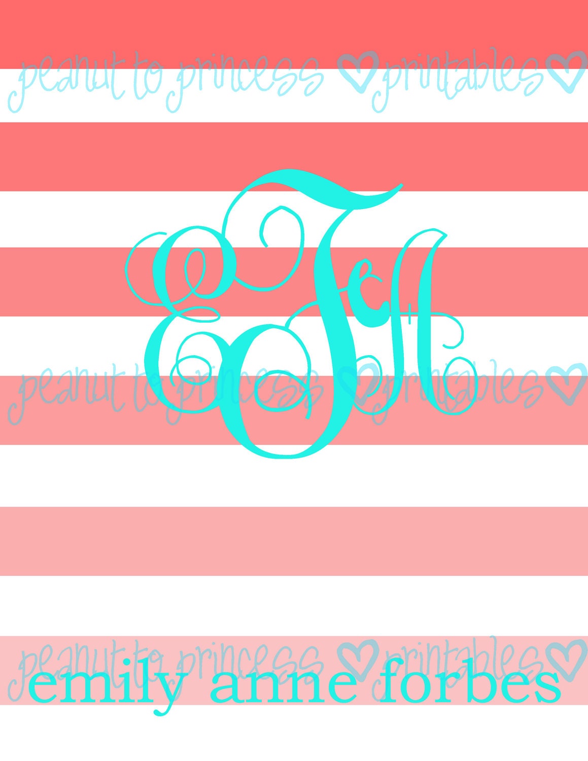 Personalized Binder Cover Insert - Ombre Stripe Design - Digital Printable File - Choose Colors and Personalization