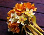 Paper Flower Bouquet Wedding, origami, rose, anniversary, gifts for her, centerpiece.
