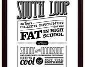 South Loop 11x14 Silk Screen Poster
