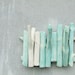 Mint branch wall hanging wooden hook ombre shabby chic jewelry organizer housewares kitchenwares key holder by Victor Baymut under 50