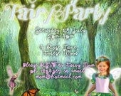 Printable Enchanted Forest Fairy Party Invitation