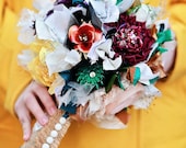 Eco Rainbow Colored Fabric Bouquet