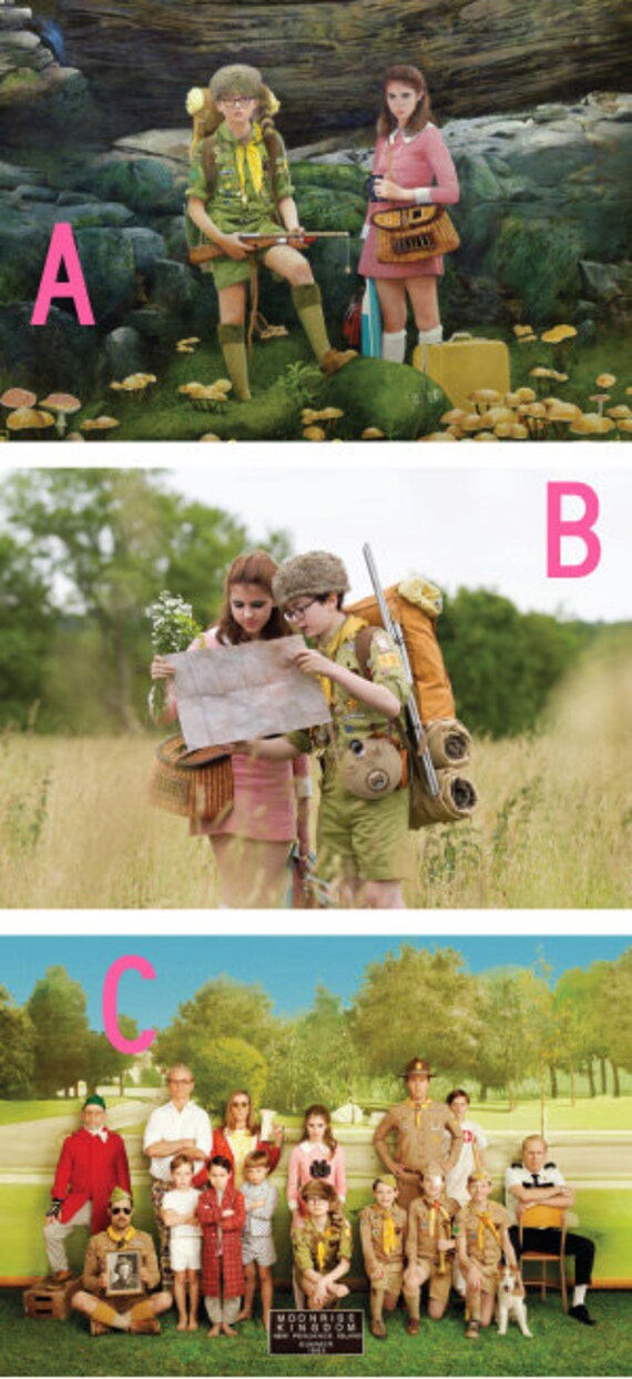 Moonrise Kingdom Night Light 3 designs to Choose from bathroom hallway bedroom TAKE IT with