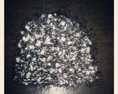 Fuzz-tacular Crocheted Baby Beanie (Black & White)
