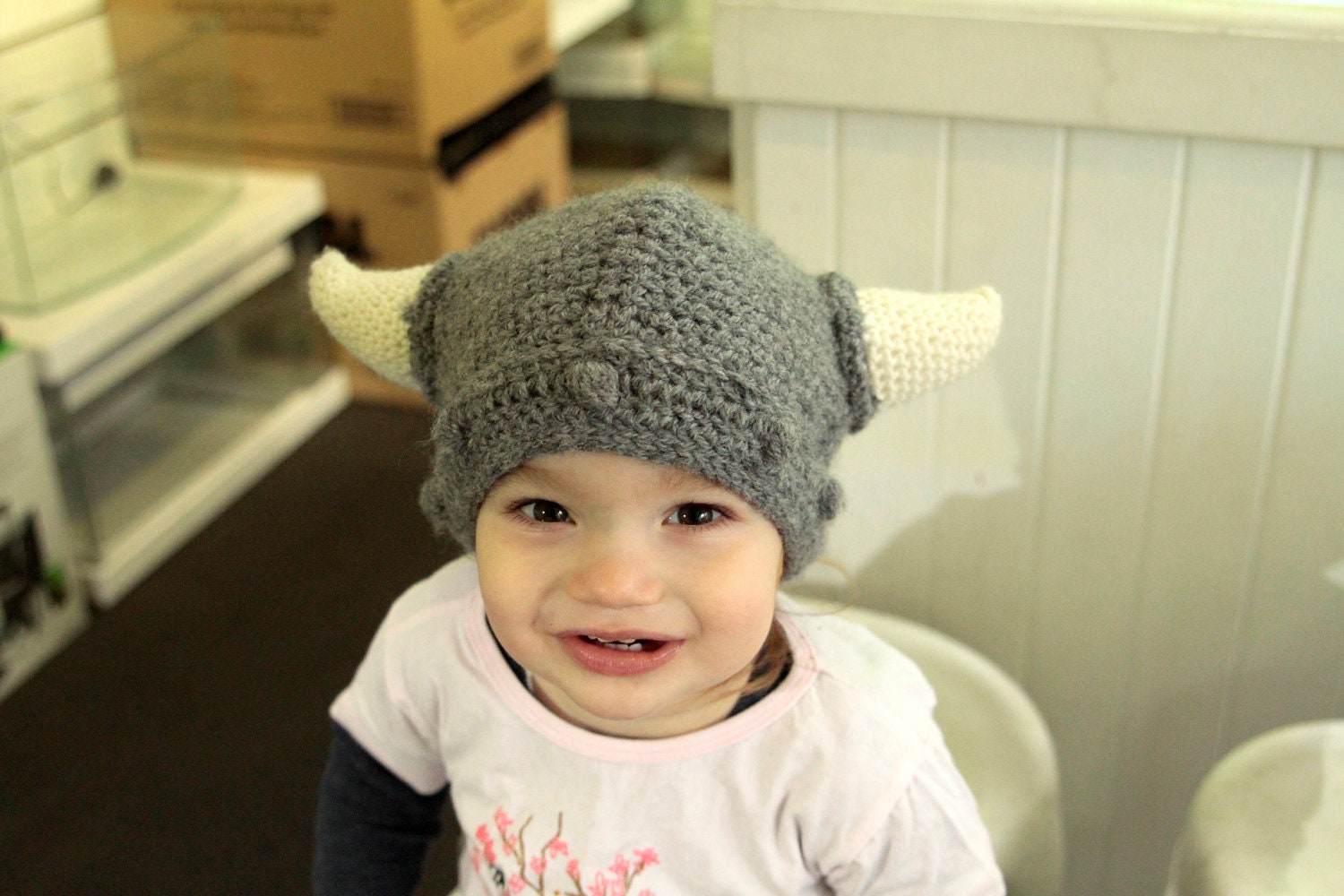crochet viking hat