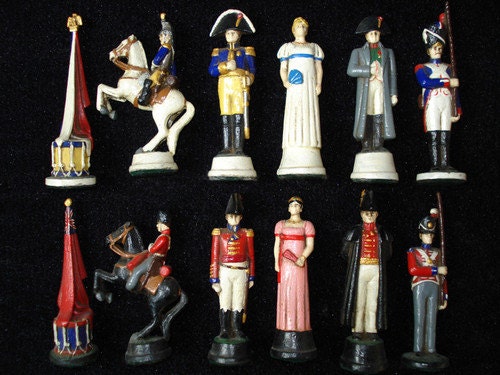 Historical Chess set: Napoleon vs Wellingtion