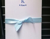 Initial Monogram Compass Star Nautical Custom Notepad - Preppy Personalized Notepad by AdorePrep (Set of 2)