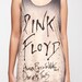 Pink Floyd The Wall Shirt David Gilmour Band Shirts Women Tank Top Black Shirt Tunic Top Vest Sleeveless Women T-Shirt Size S M