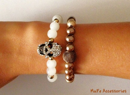 Skull Arm Candy: arm candy, arm party, trendy bracelets, fashion bracelets, unique bracelets, unique jewelry