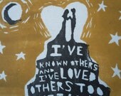 Original Wood Cut Print -Avett Brothers "Offering"