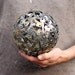 Medium key ball, Key sphere, Metal sculpture ornament
